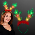 LED Light Up Reindeer Antlers w/ Jingle Bells